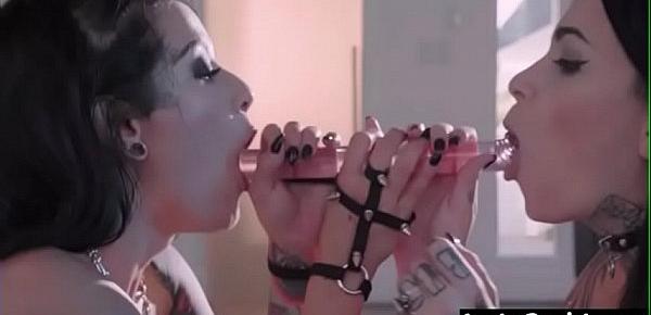  Horny Lez Girl (Katrina Jade & Leigh Raven) Get Sex Punish By Mean Lesbian video-23